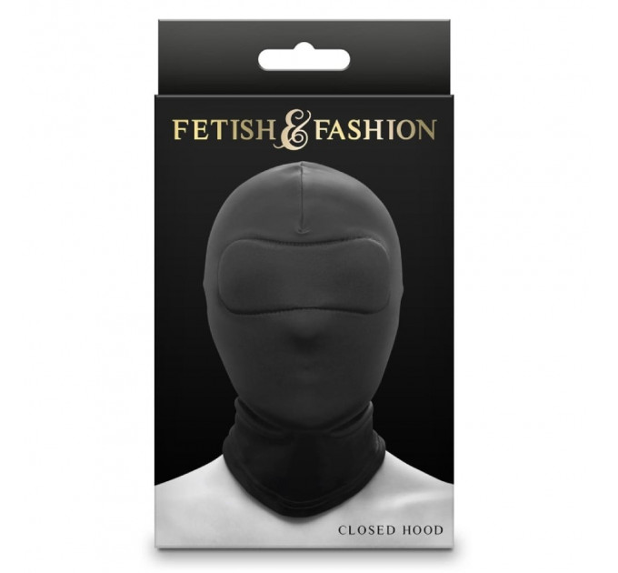 Капюшон на голову з накладкою на очі NS Novelties Fetish & Fashion, чорний