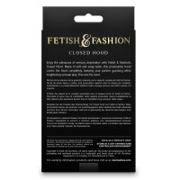 Капюшон на голову з накладкою на очі NS Novelties Fetish & Fashion, чорний