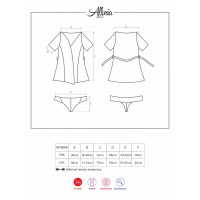 Халат Obsessive L/XL Alluria robe