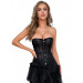 Корсет из сетки Star Night с крючками и шнуровкой, черный, XL (без коробки)