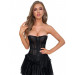 Корсет из сетки Star Night с крючками и шнуровкой, черный, XL (без коробки)