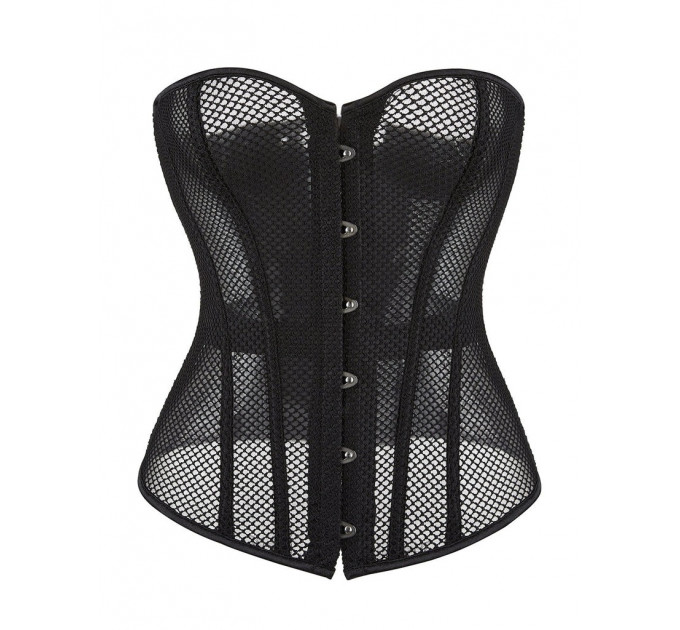 Корсет из сетки Star Night с крючками и шнуровкой, черный, XL (без коробки)