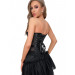 Корсет из сетки Star Night с крючками и шнуровкой, черный, XL (без коробки)