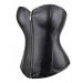 Корсет с застежкой молнией Star Night Sexy Leather и шнуровкой, черный, L (без коробки)