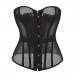 Корсет из сетки Star Night Grid Corset с крючками и шнуровкой, черный, L (без коробки)