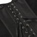 Корсет из сетки Star Night Grid Corset с крючками и шнуровкой, черный, L (без коробки)
