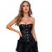 Корсет из сетки Star Night Grid Corset с крючками и шнуровкой, черный, L (без коробки)