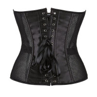 Корсет із сітки Star Night Grid Corset з гачками та шнурівкою, чорний, L (без коробки)