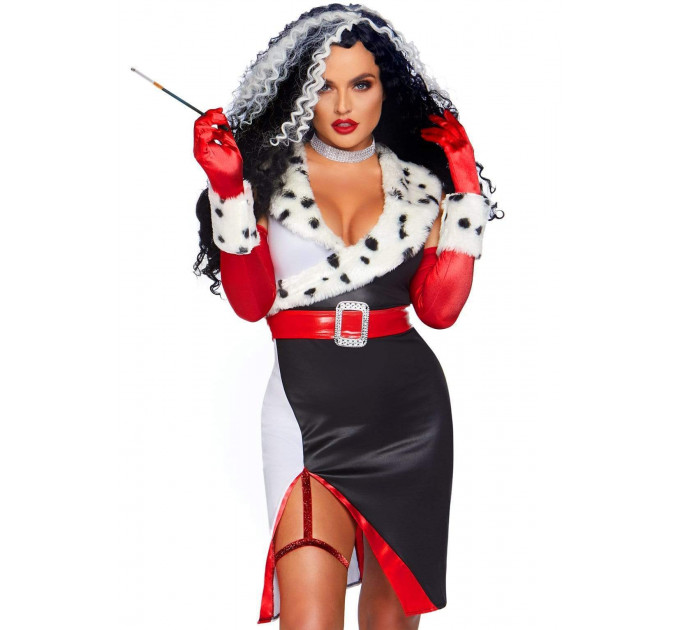Костюм Круэллы Leg Avenue Devilish Diva M