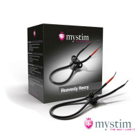 Ласо на пеніс Mystim з електростимуляцією, чорне