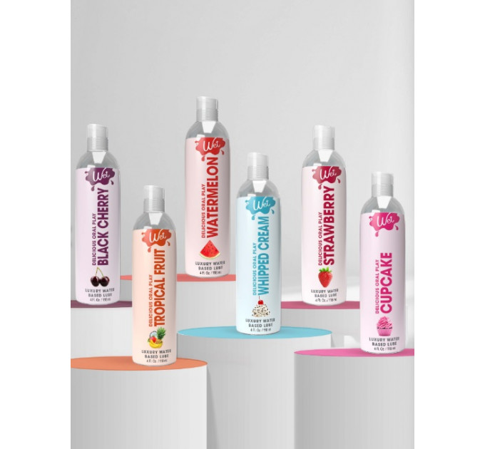 Лубрикант со вкусом тропических фруктов Wet Tropical с согревающим эффектом, 30 мл