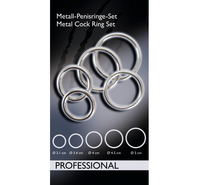 Набір ерекційних кілець BK Metall-Ringe 5er