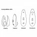 Змінні насадки на Womanizer Premium, Classic, Liberty, Starlet, рожевий, розмір S