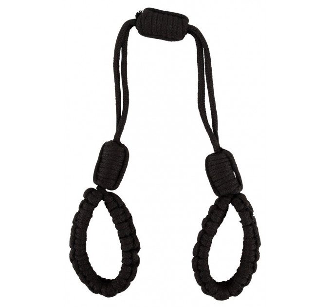 Наручники из бондажной веревки Bad Kitty Handcuffs 1, черный
