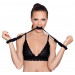 Наручники из бондажной веревки Bad Kitty Handcuffs 1, черный