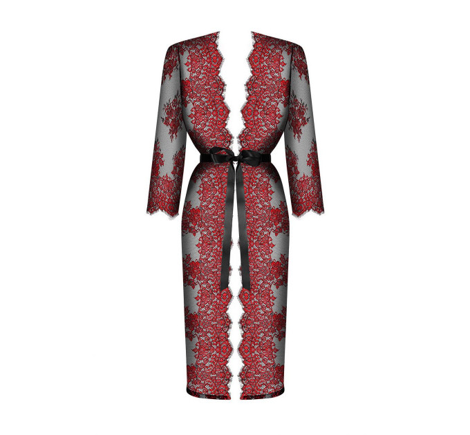 Пеньюар кружевной Obsessive Redessia peignoir S/M