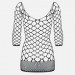 Платье сетка Obsessive D606 black S/M