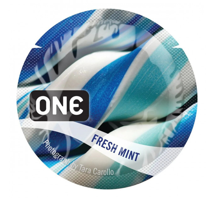 Презерватив оПрезерватив оральний One FlavorWaves Освіжаюча м'ята (Ціна за 5 шт)