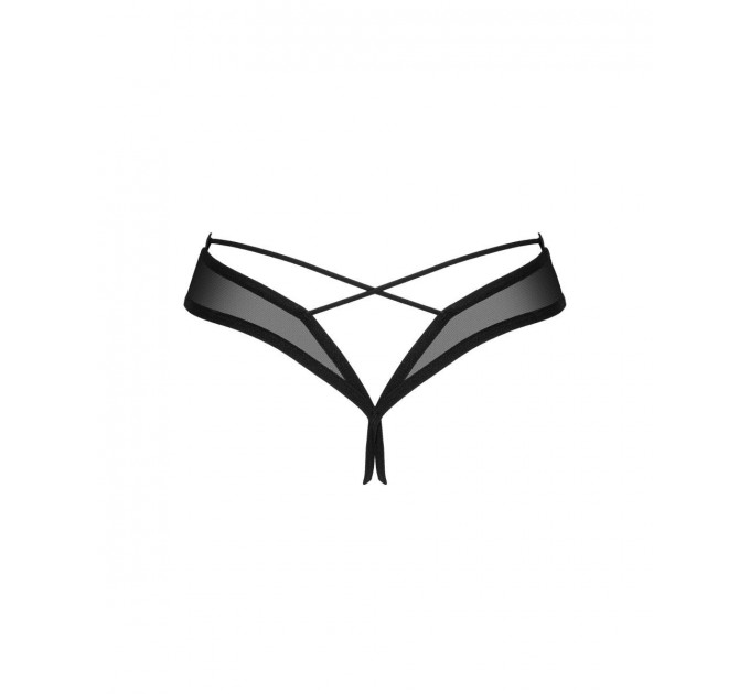 Трусики с открытым доступом XS/S Roxelia Obsessive, черные