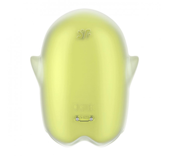 Вакуумный клиторальный вибратор с флуоресцентной поверхностью Satisfyer Glowing Ghost, желтый