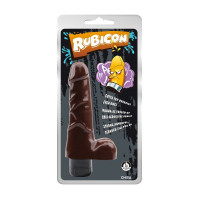 Вібратор реалістичний із мошонкою Chisa Rubicon, коричневий
