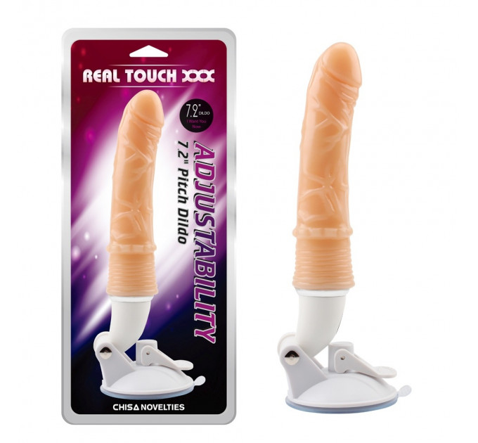Вибромассажер Chisa Real Touch XXX на мощной присоске, телесный