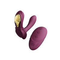 Вібратор в трусики AYA Zalo Velvet Purple на пульті керування