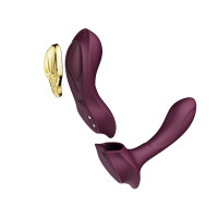 Вібратор в трусики AYA Zalo Velvet Purple на пульті керування