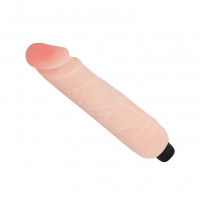 Вібромасажер реаліст з мультишвидкісною вібрацією Flexible Cyberskin Big Vibe Flesh 24,8 cm