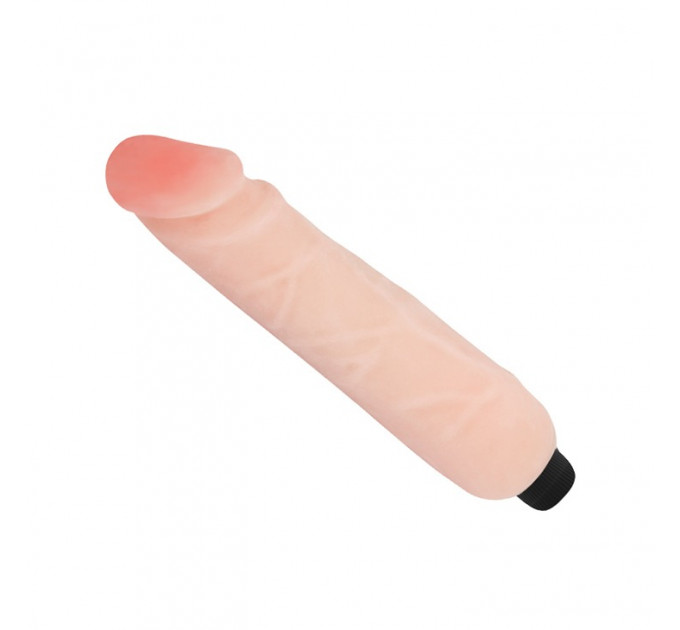 Вибромассажер реалистик с мультискоростной вибрацией Flexible Cyberskin Big Vibe Flesh 24,8 cm