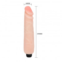 Вібромасажер реаліст з мультишвидкісною вібрацією Flexible Cyberskin Big Vibe Flesh 24,8 cm