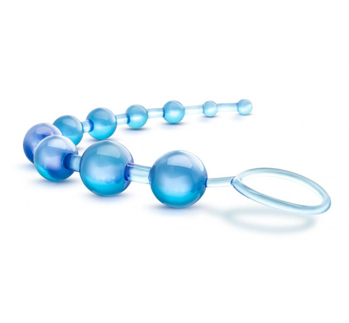 T330754 Анальная цепочка B YOURS BASIC BEADS BLUE