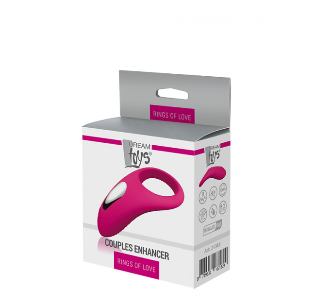 Ерекційне віброкільце RINGS OF LOVE COUPLES ENHANCER MAGENTA