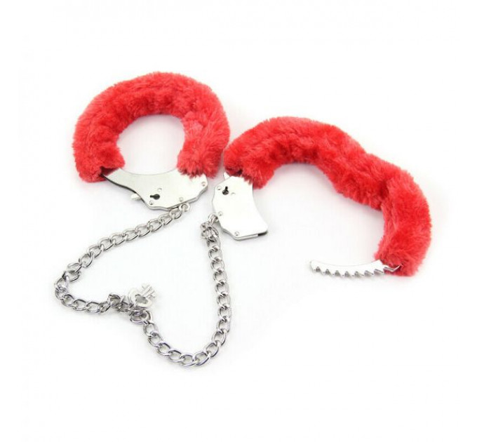 Наручники Roomfun Metal Handcuff With a Long Chain , Red
