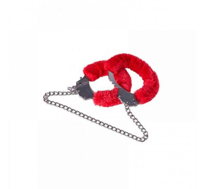 Наручники Roomfun Metal Handcuff With a Long Chain , Red