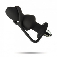Анальна плаг з вібрацією Anal Plug Silicone, Black