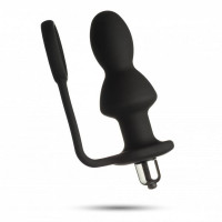 Анальна плаг з вібрацією Anal Plug Silicone, Black