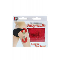Наручники,Metal Handcuff with Plush, RED