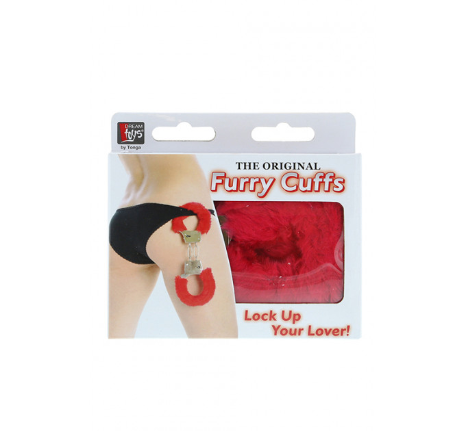 Наручники,Metal Handcuff with Plush, RED