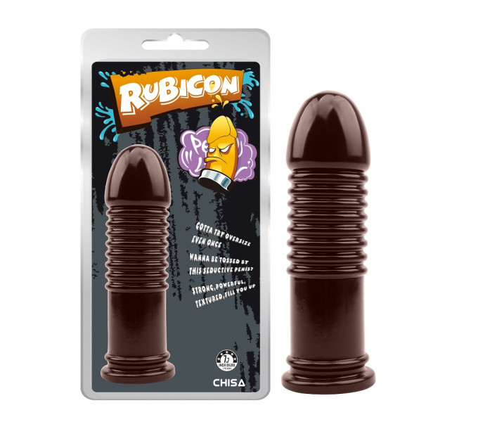Анальна пробка ребриста Chisa Rubicon коричнева