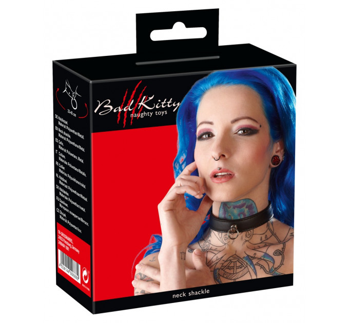 Ошейник Bad Kitty Bondage Collar black BK