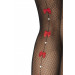 Чулки черные с красными бантиками Leg Avenue O/S