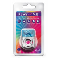 Ерекційне віброкільце PLAY WITH ME ONE NIGHT STAND VIBRATING C-RING BLUE