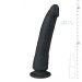 Фаллоимитатор реалистичный на присоске Easytoys черный, 21 х 3.4 см