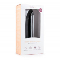 Фаллоимитатор реалистичный на присоске Easytoys черный, 21 х 3.4 см