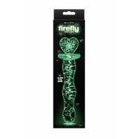 Фаллоимитатор стеклянный светящийся NS Novelties FIREFLY GLASS HEART A GLOW CLEAR