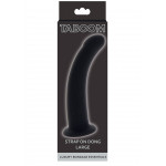 Фалоімітатор страпон Taboom Strap-On Dong Large чорного кольору, 16 см х 3.8 см