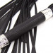 Флоггер с сердцем DS Fetish Flogger M black with heart metal