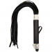 Флоггер с сердцем DS Fetish Flogger M black with heart metal