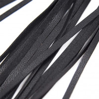 Флоггер с сердцем DS Fetish Flogger M black with heart metal